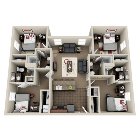 The Annex of Kokomo – Private - Priced By Bed