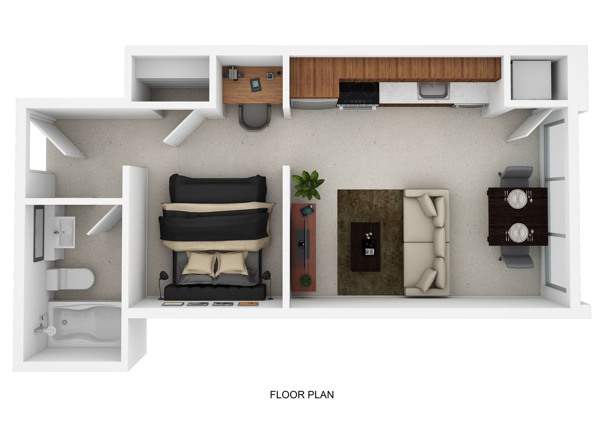 Urban Loft Co. Downtown – 1 bed, 1 bath, $1150