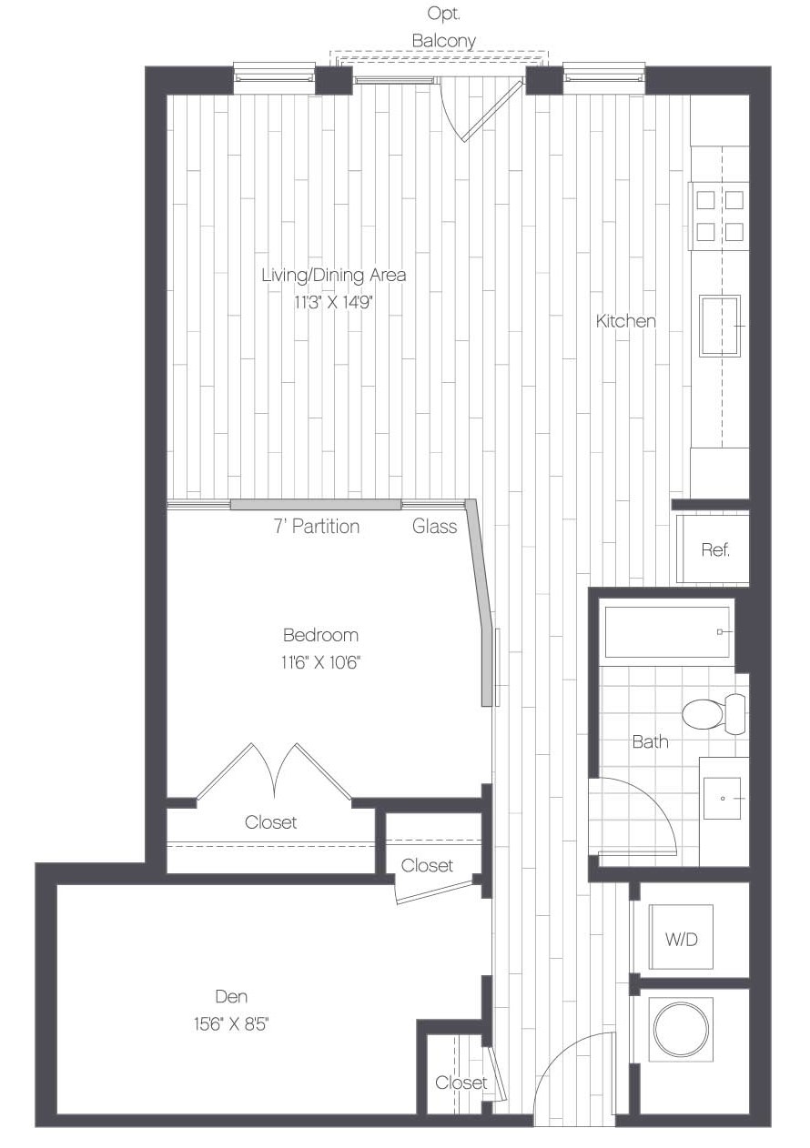 19Nineteen Clarendon Apartments – 213