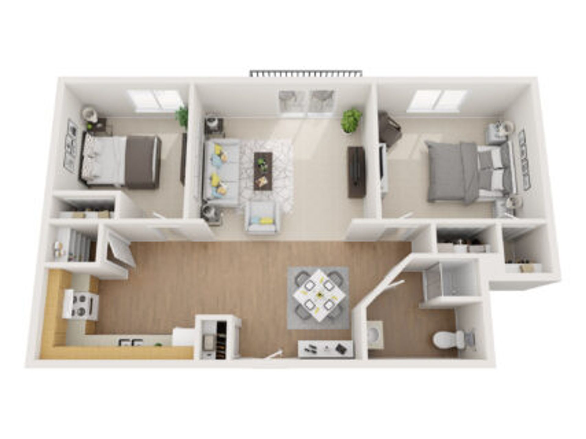 Creekside – 2 beds, 1 bath, $1425