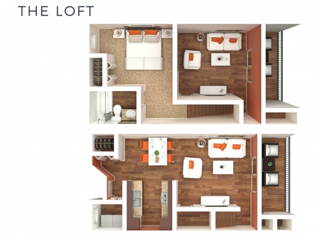 Heatherstone/Arcadia Square – 1 Bedroom Loft