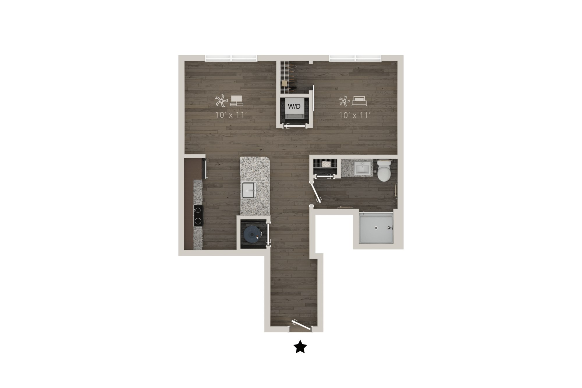 The Row Waterside Apartments – 2204