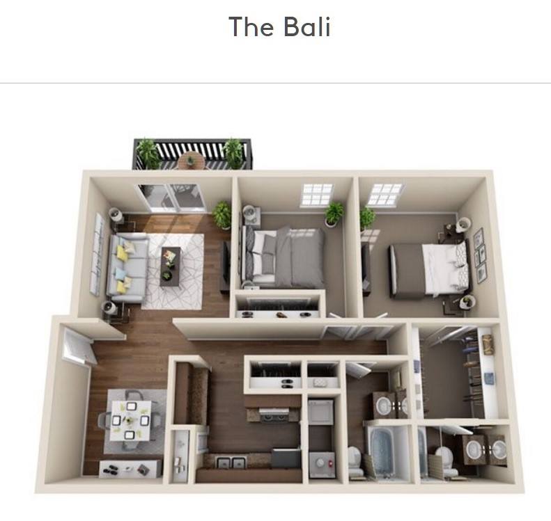 Ascot Place – 2 beds, 2 baths, $855