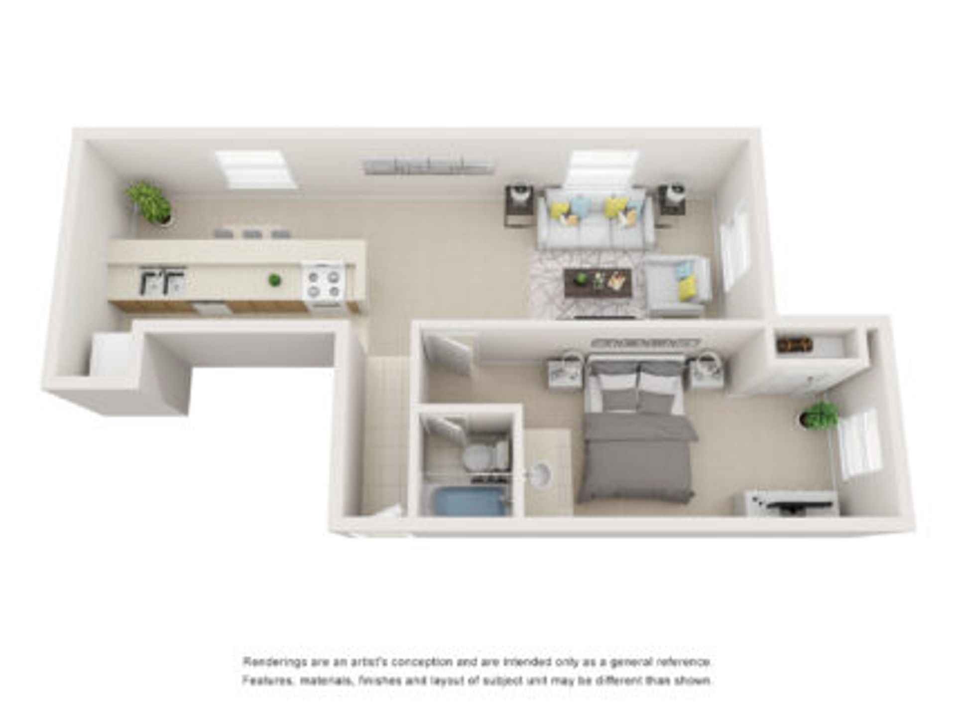 Unicorn North – 1 bed, 1 bath, $880