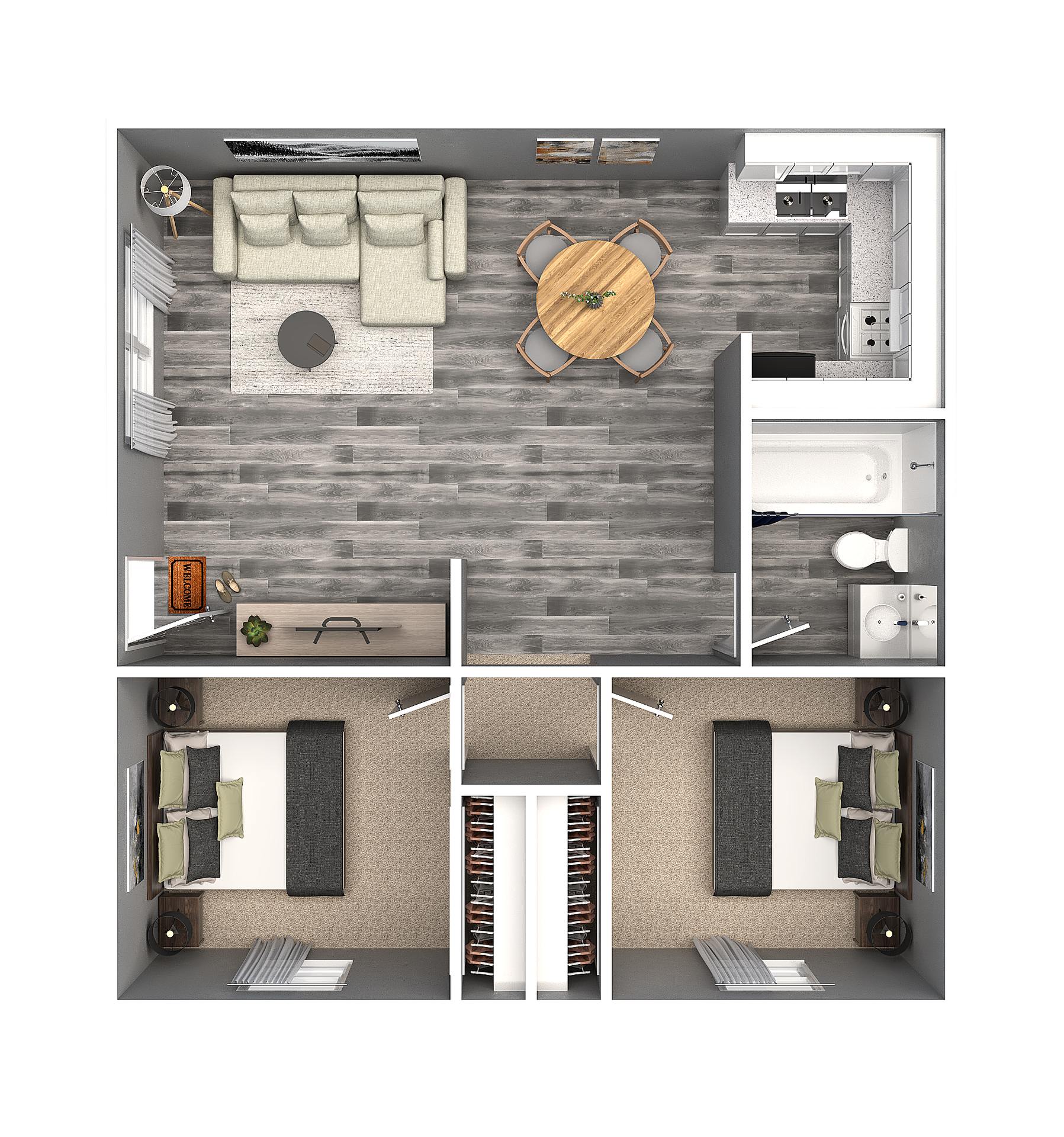 Victoria Village – 2 beds, 1 bath, $949