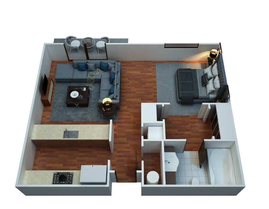 Flats at Arrowood – 8729-A