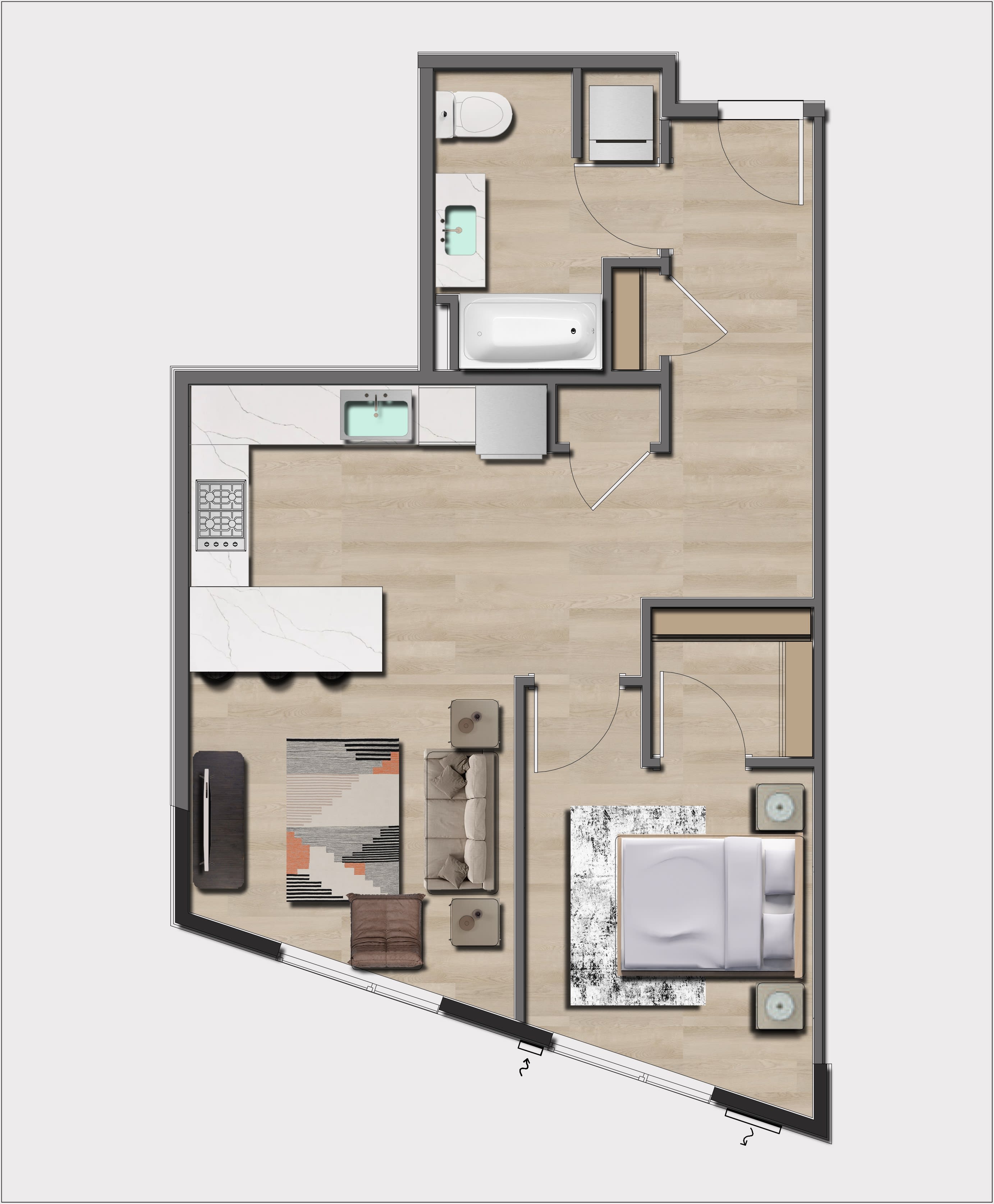 Artline – 1 bed, 1 bath, $2000