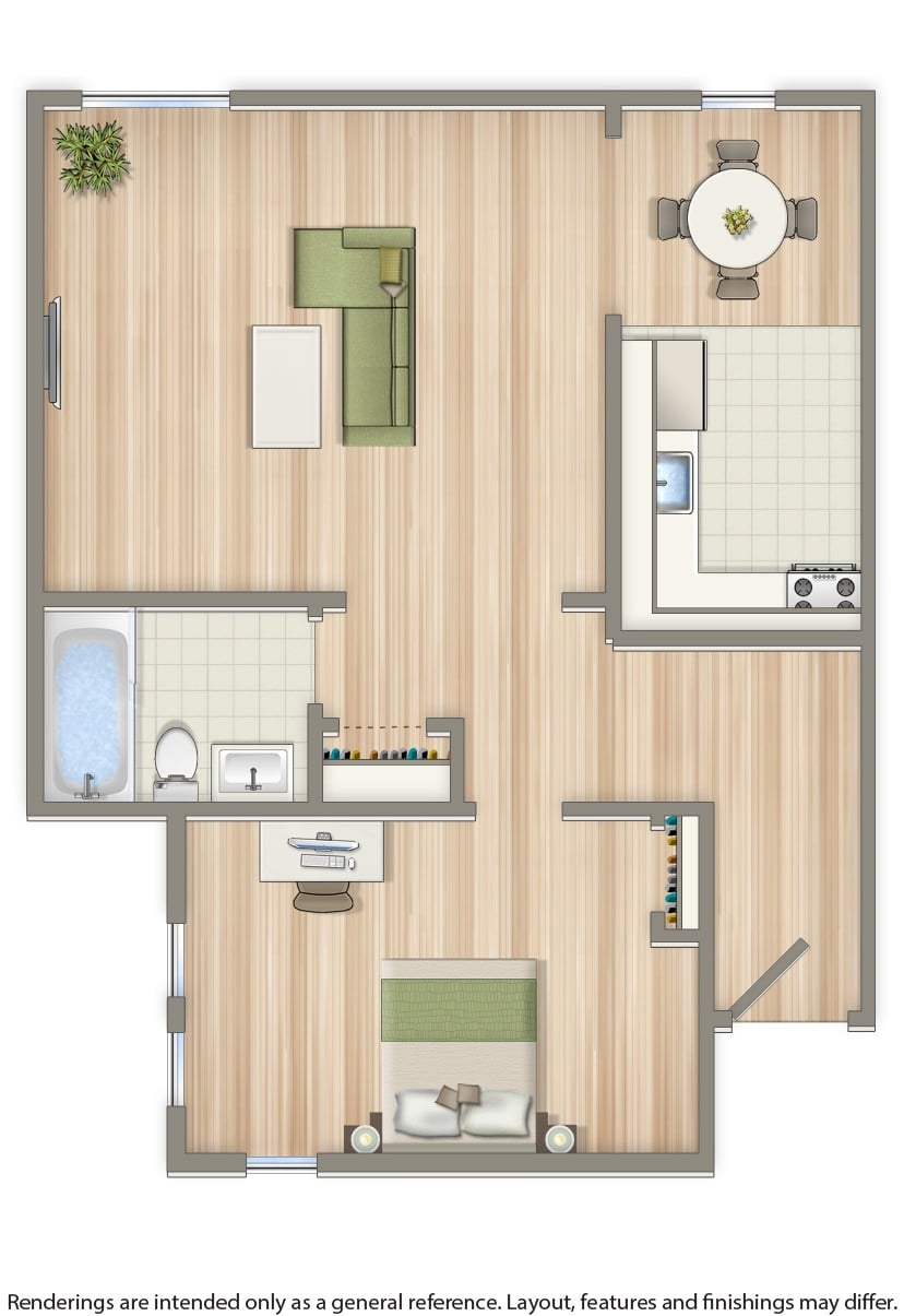 Parkside – One Bedroom E