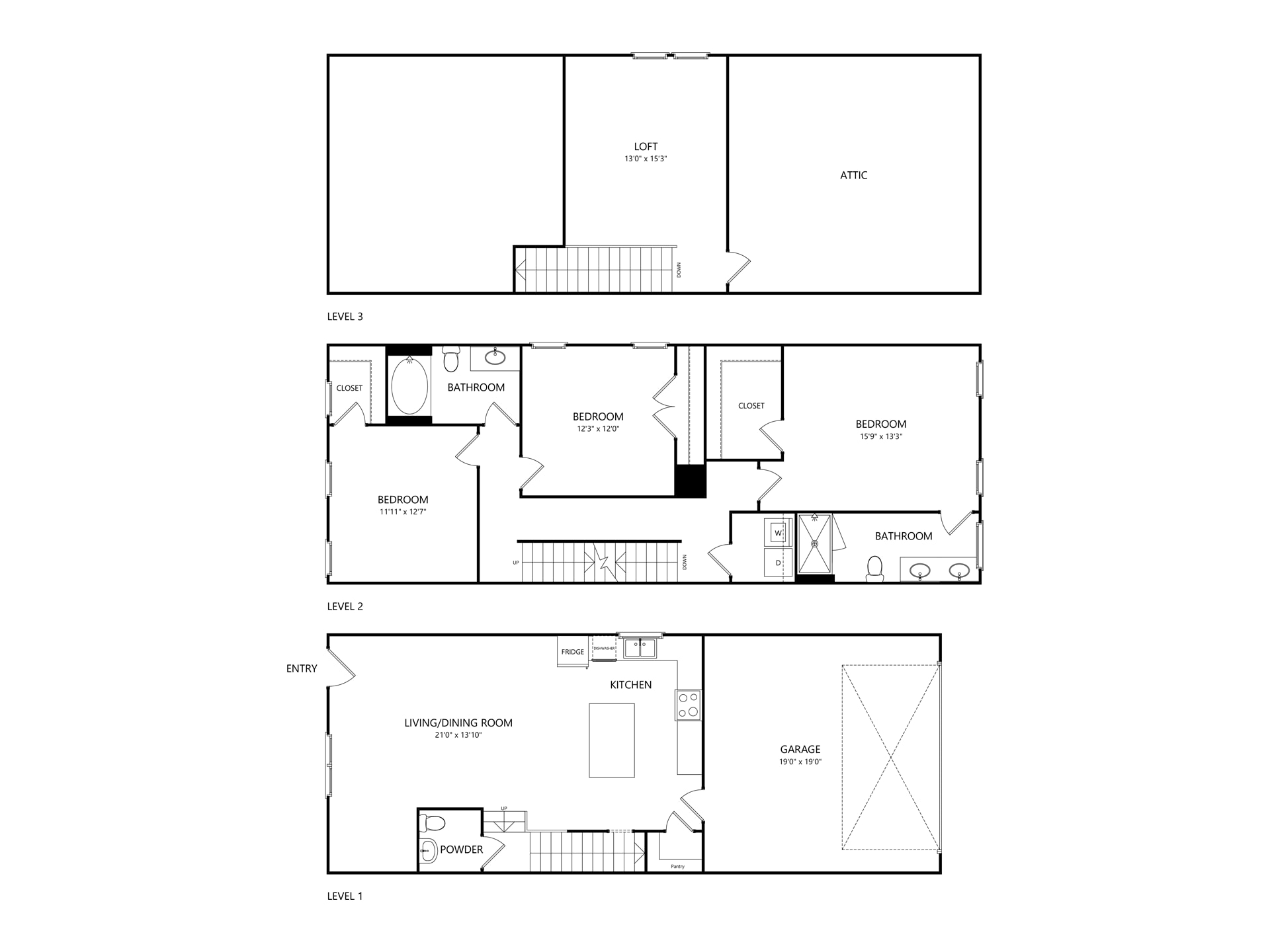 New Classically designed Duet style homes for Rent in Charlotte – 3 beds, 2.5 baths, $2850