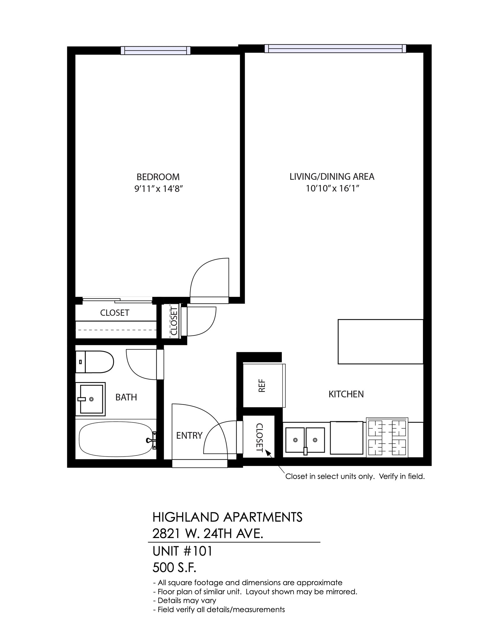 Highland Apartments – 101