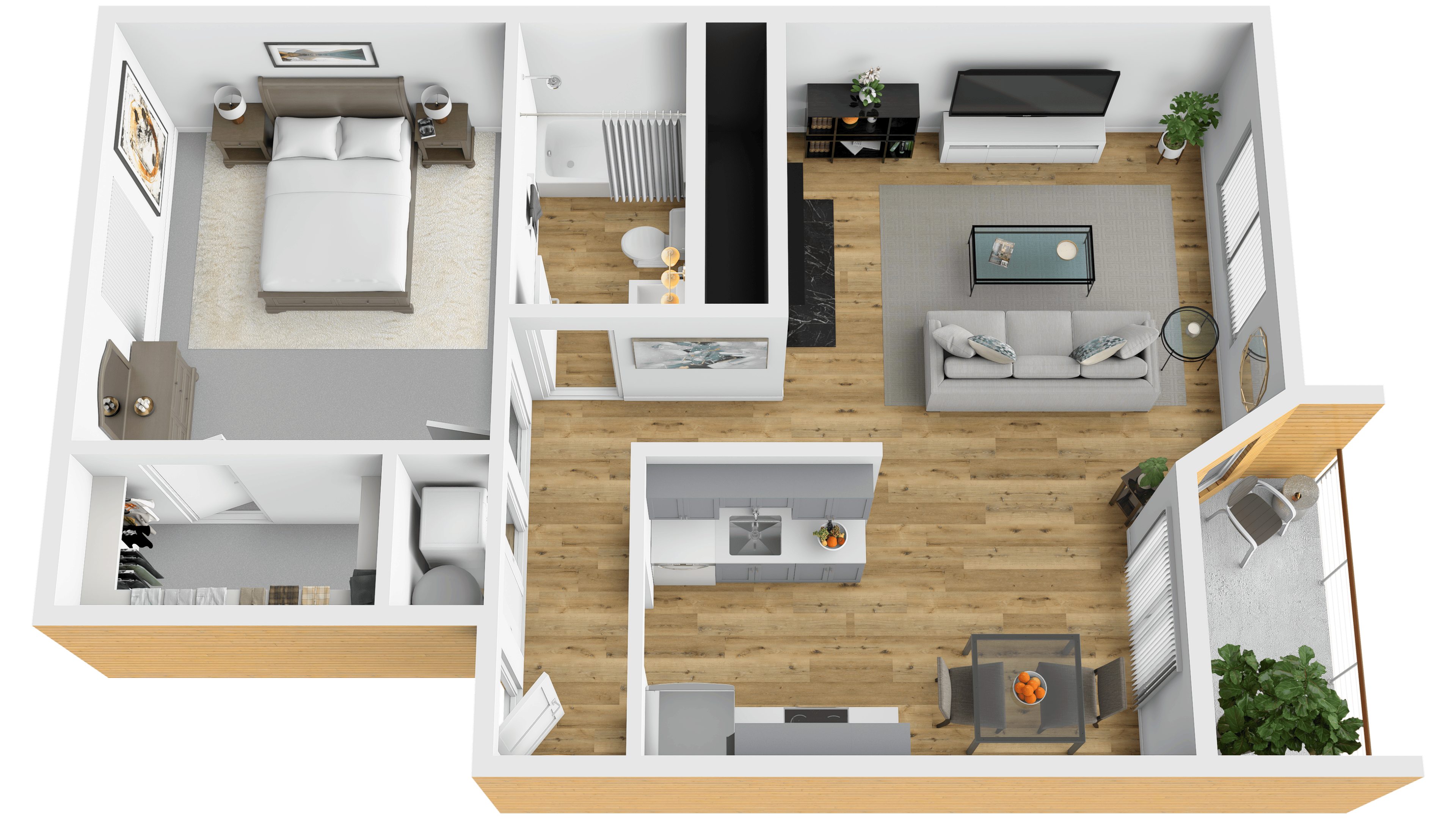 Oak &amp; Iron Flats Apartments – D-12