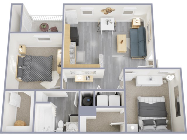 Bella Vista Place Apartments – 2 Bed, 1 Bath (80% Income Restricted)