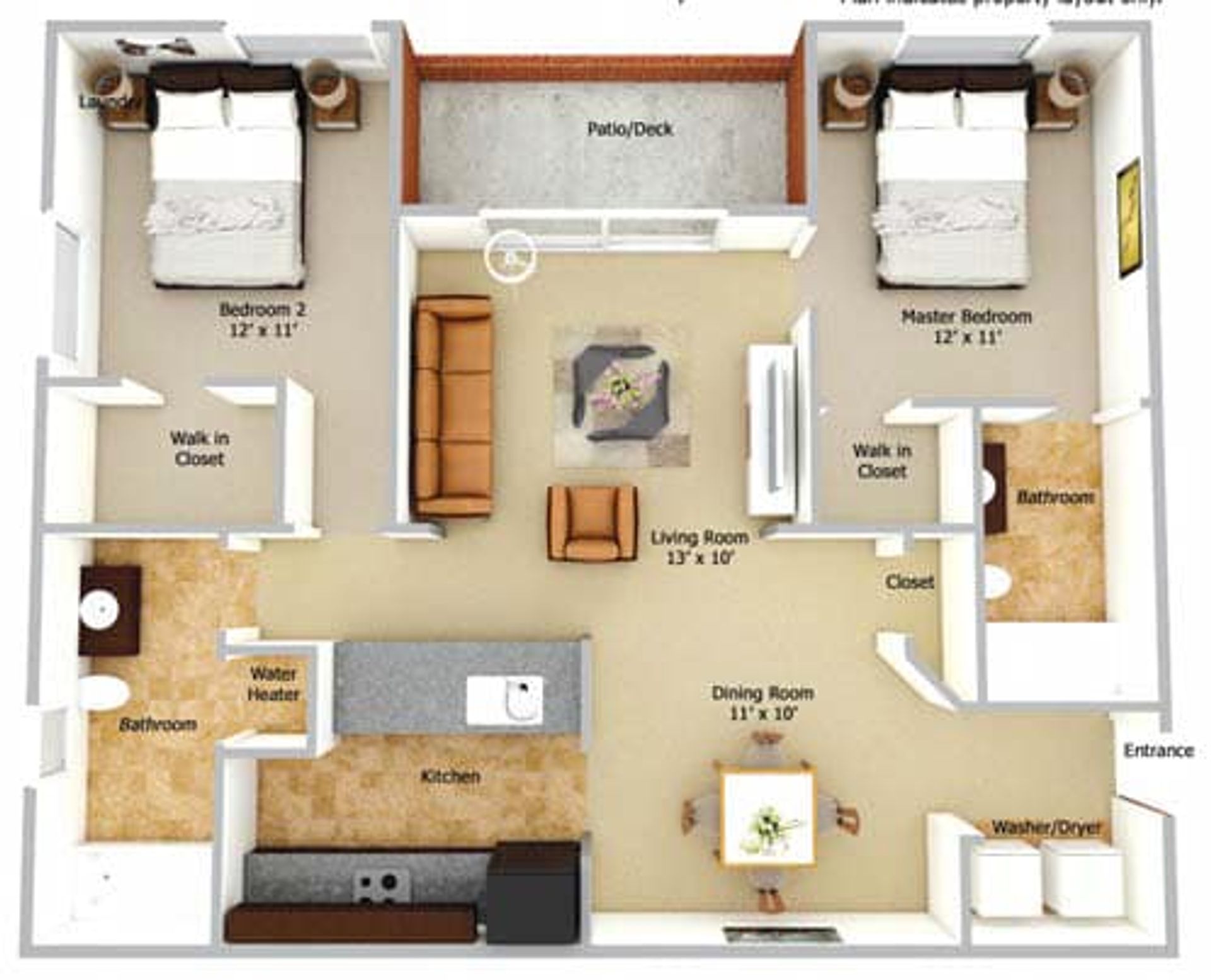 Eagle Harbor Apartments – 2 beds, 2 baths, $1750