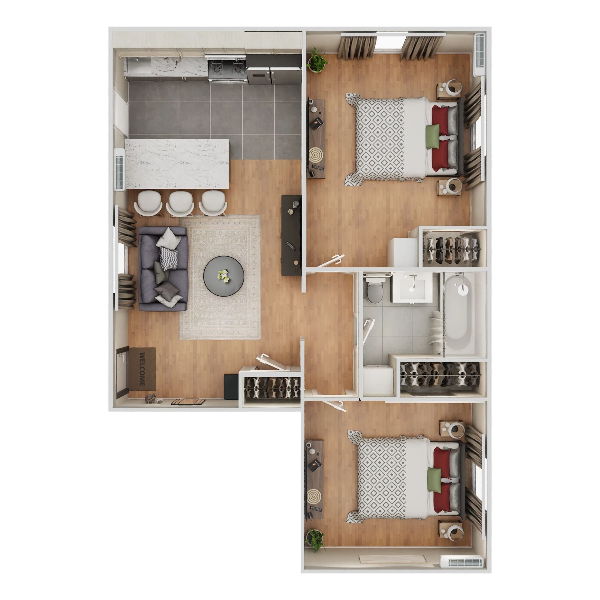 Lakeview Apartments – 2 beds, 1 bath, $2925