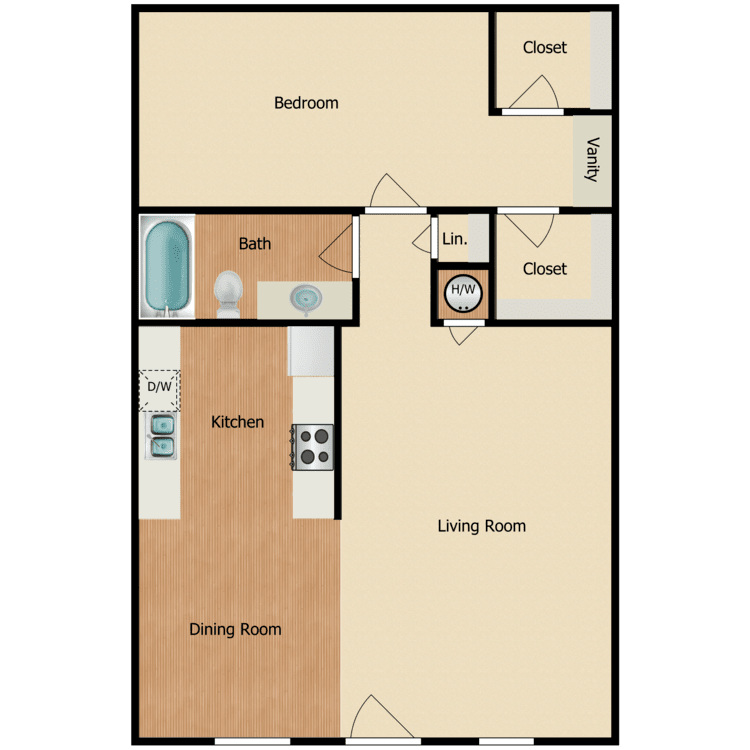 Belinda Apartment Homes – 1 Bed 1 Bath A