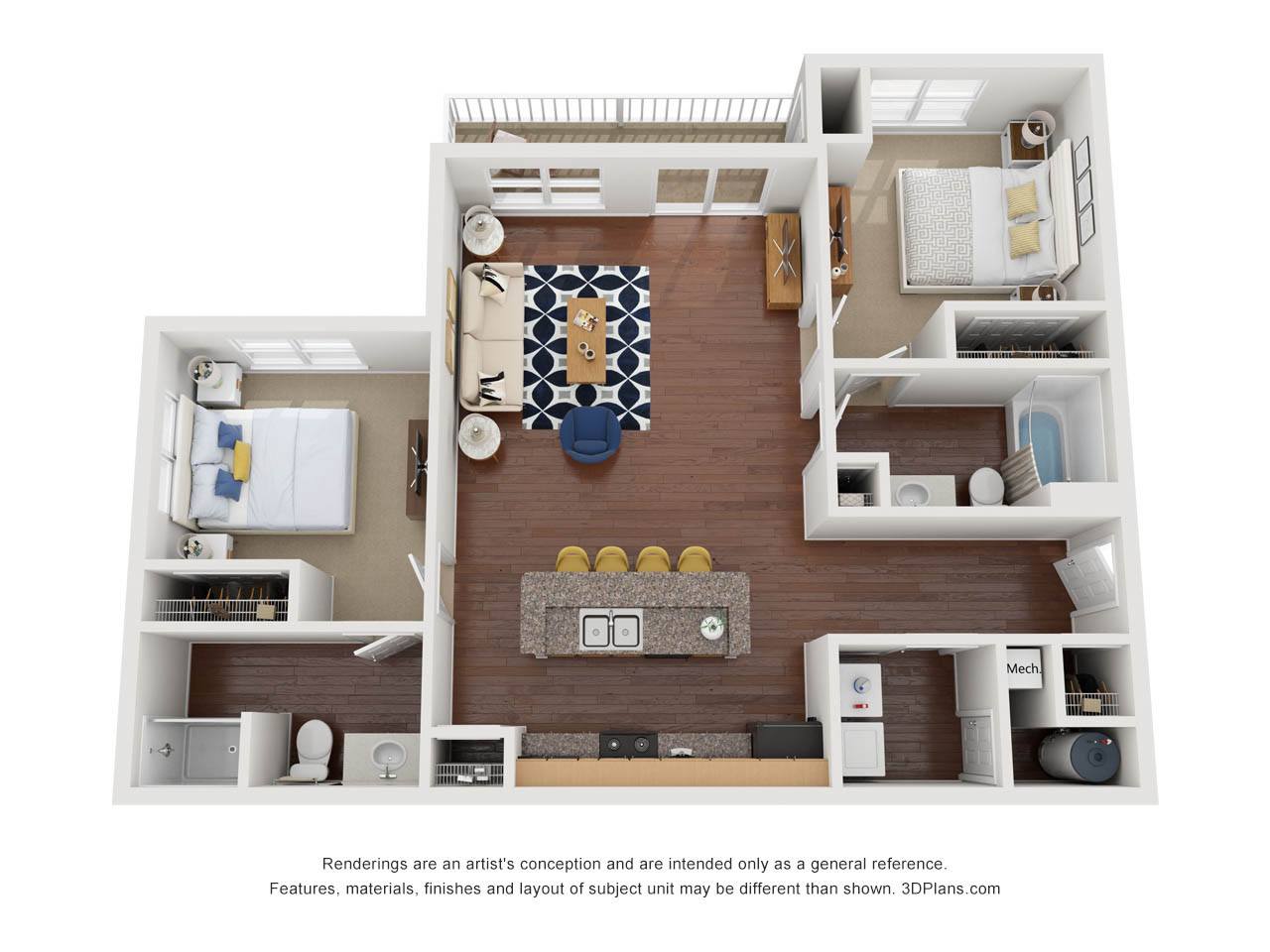 Smith's Landing – 2 beds, 2 baths, $1845