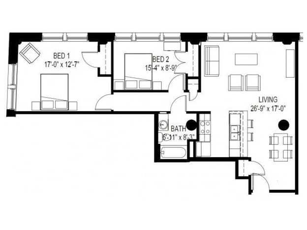 Renaissance Box – 2 Bedroom, Income Restrictions, HOME