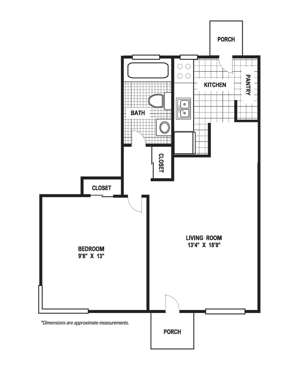 Glen Lennox Apartments – 1 Bedroom 1 Bath A