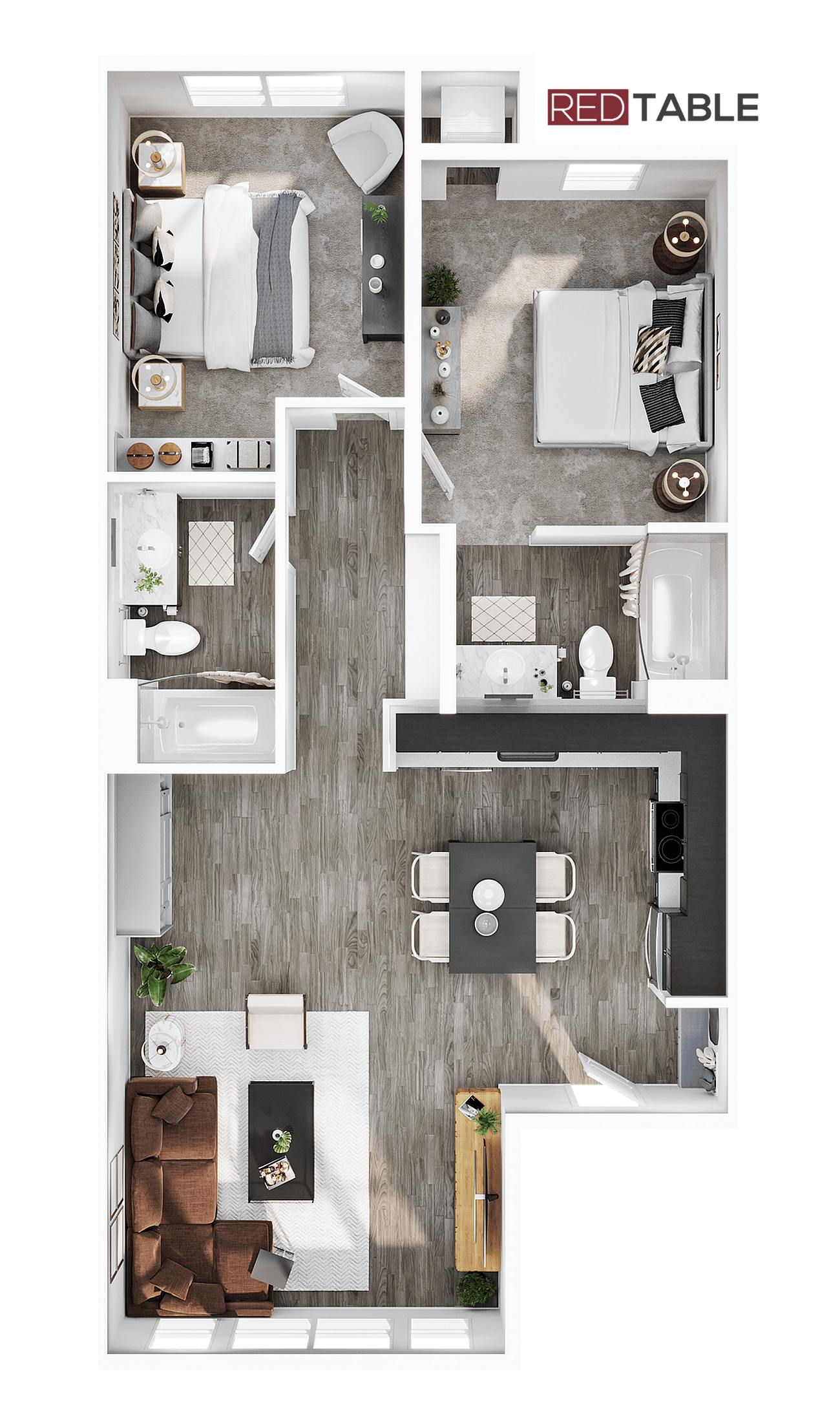 Red Table Apartments – A-201