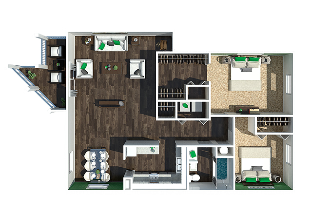Hudson on the Greenway Apartments – 19A