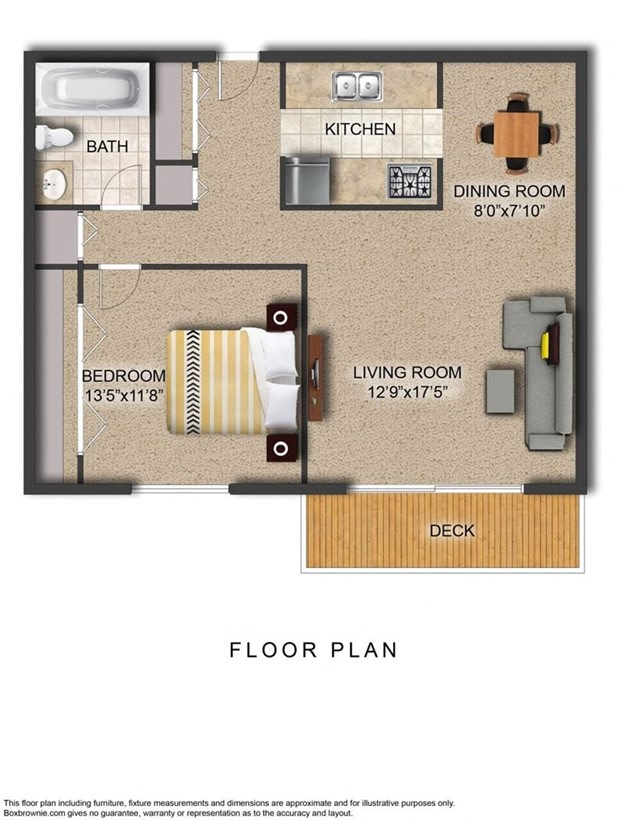 The Provinces Apartments – 1 Bedroom, Income Restrictions, Floorplan B