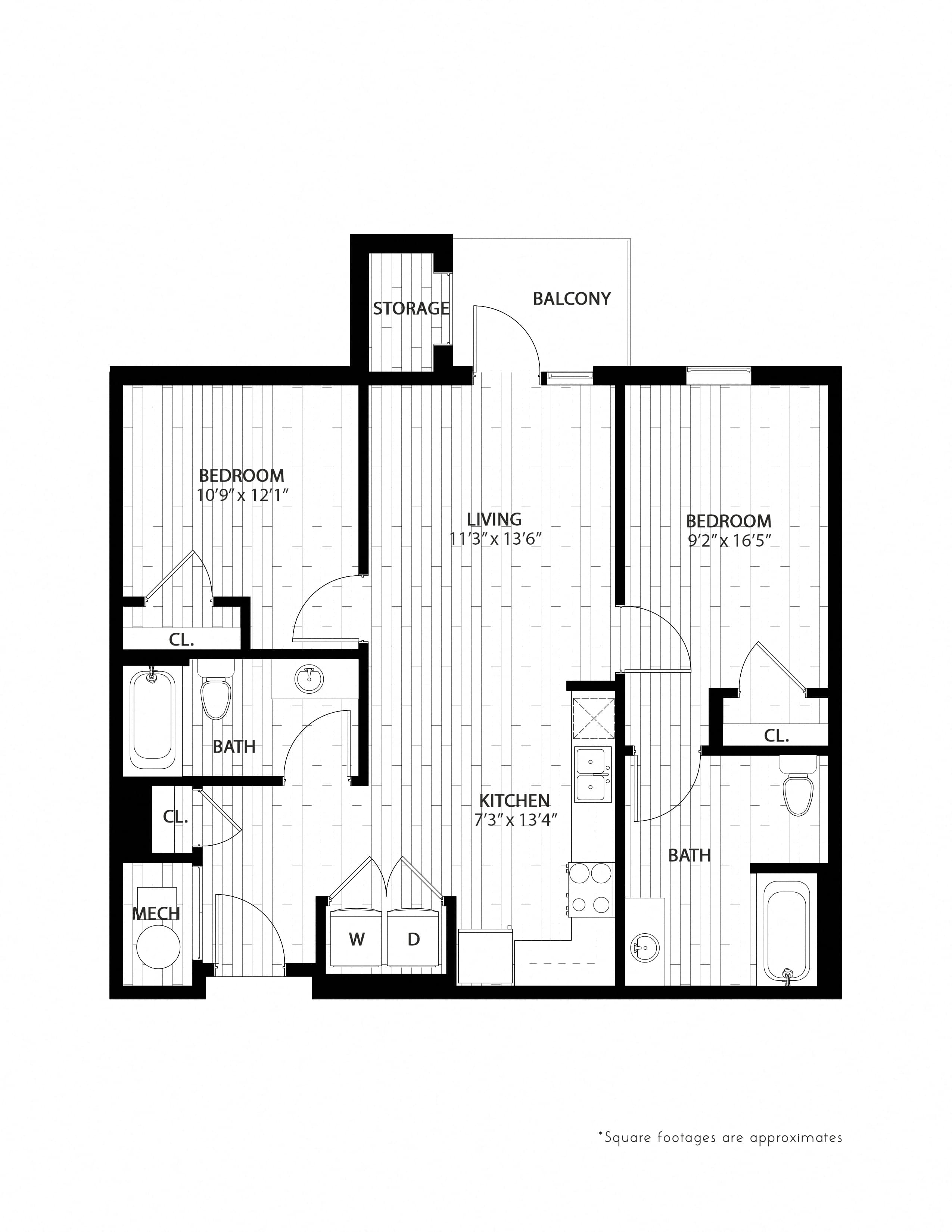 Union at Purple Heart Trail – 2 Bed 2 Bath