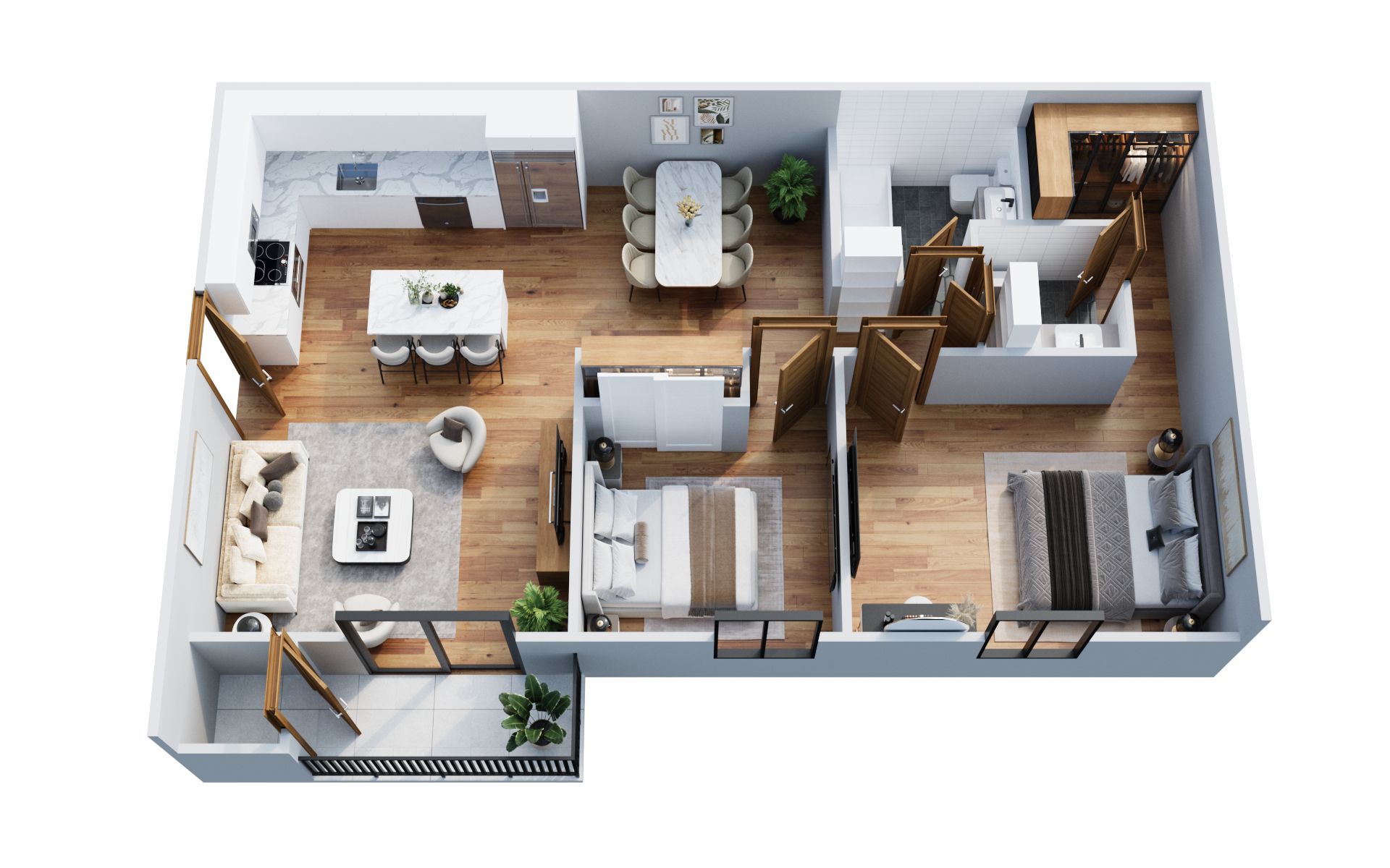 Parkhaven Apartments – 2 beds, 1.5 baths, $1169