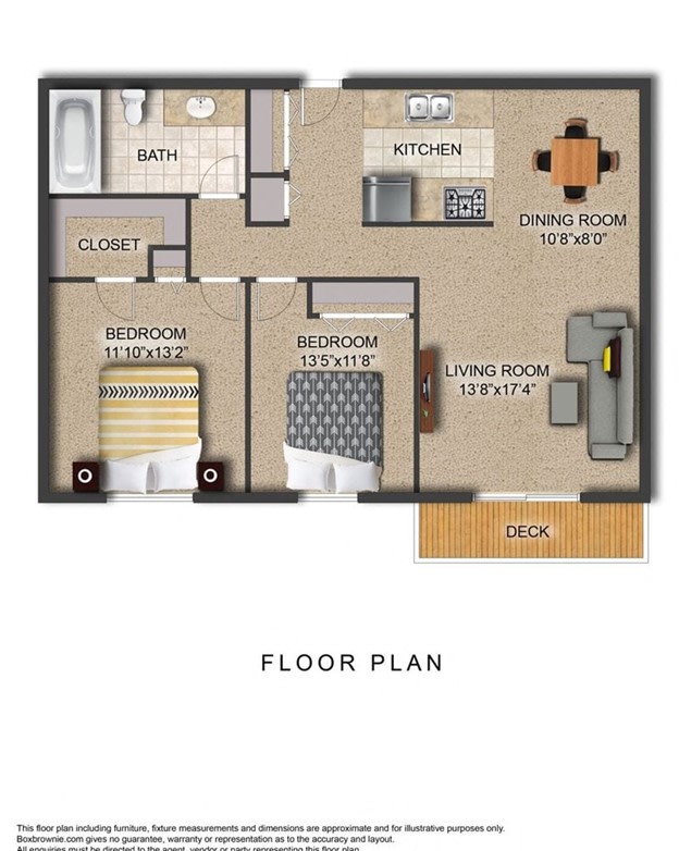 The Provinces Apartments – 2Bedroom, Income Restrictions, Floorplan AC