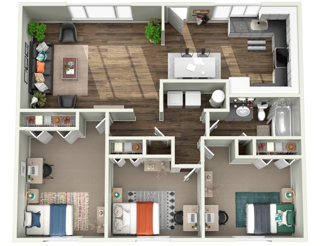 Willow Place – 3x1 - Per Bedroom Pricing