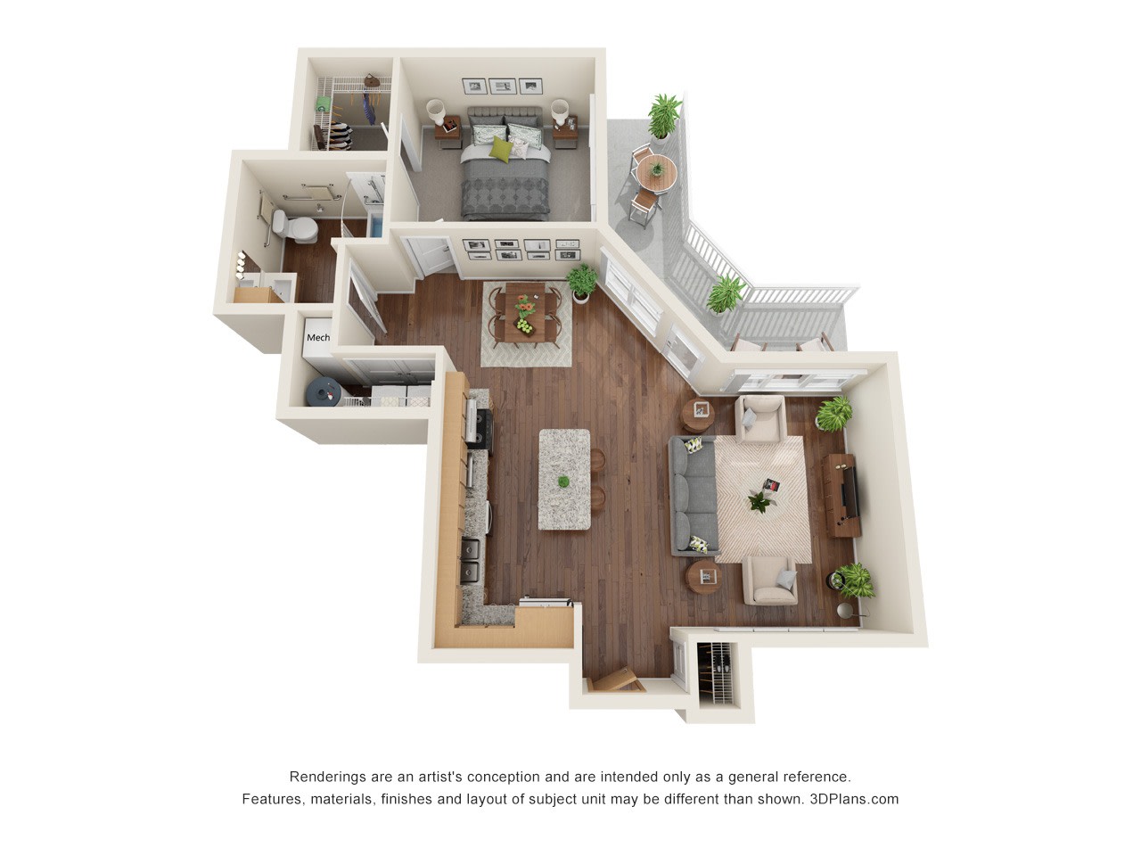 Willow Place 55+ Apartments – A3A (Wheelchair Accessible)