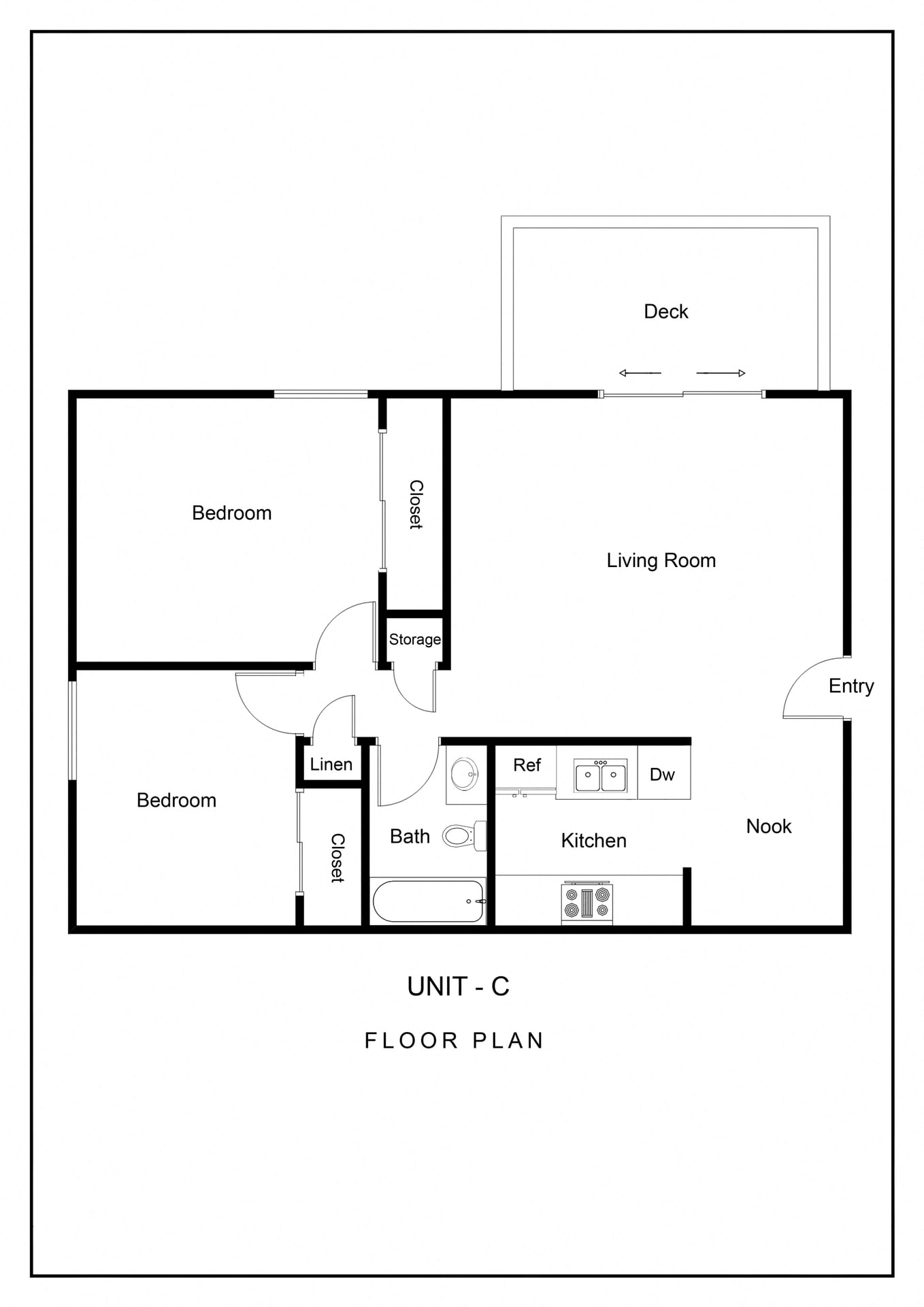Clayton Crossing – 2 Bed 1 Bath (Bond 60%)