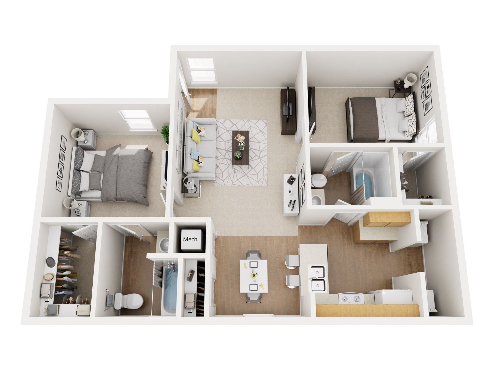 Steeplechase Apartments – 2 beds, 2 baths, $1075