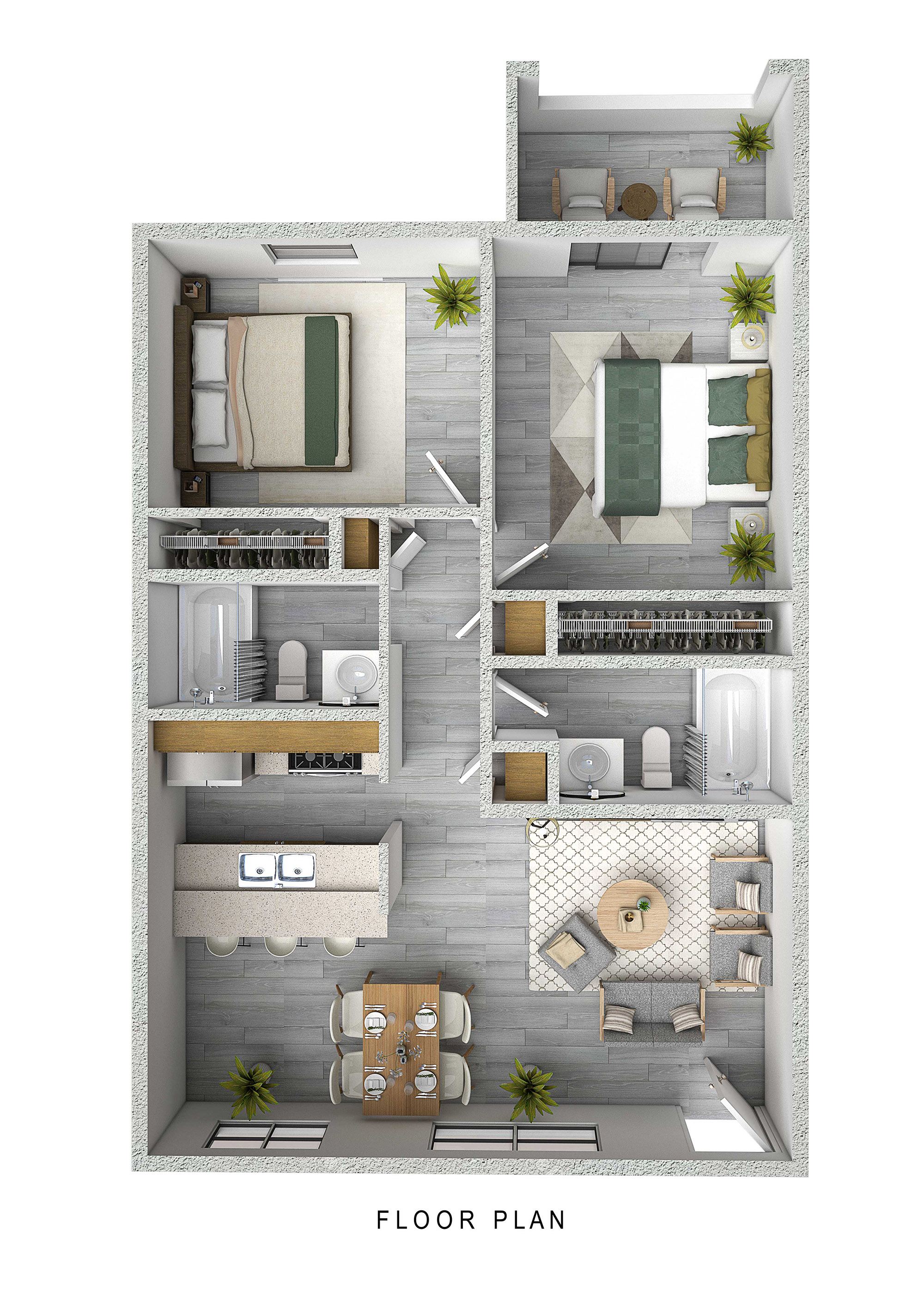 University Park – Two Bedroom Two Bathroom