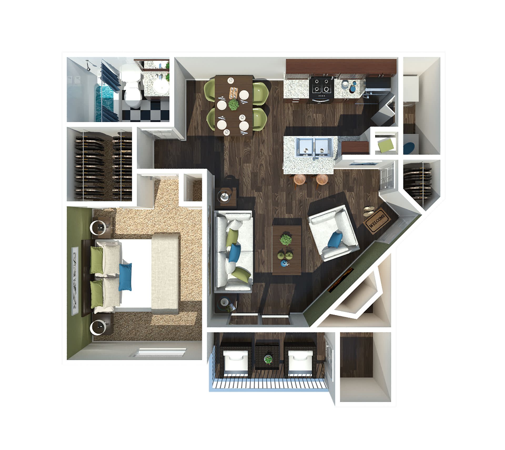 The Willows – 1 bed, 1 bath, $1350