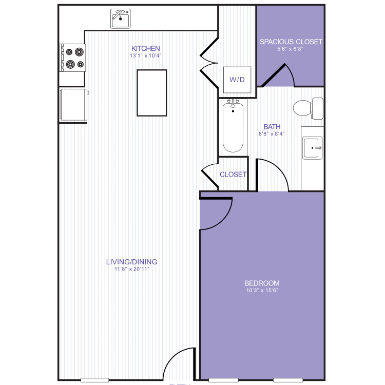 Violet on Broadway Apartment Homes – B2102
