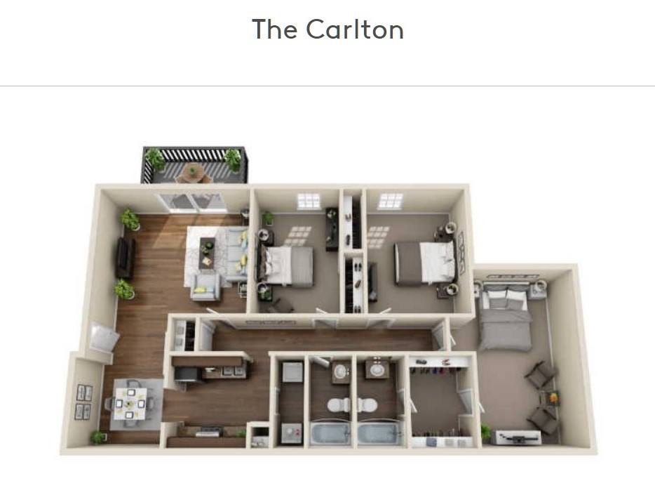Ascot Place – 3 beds, 2 baths, $990