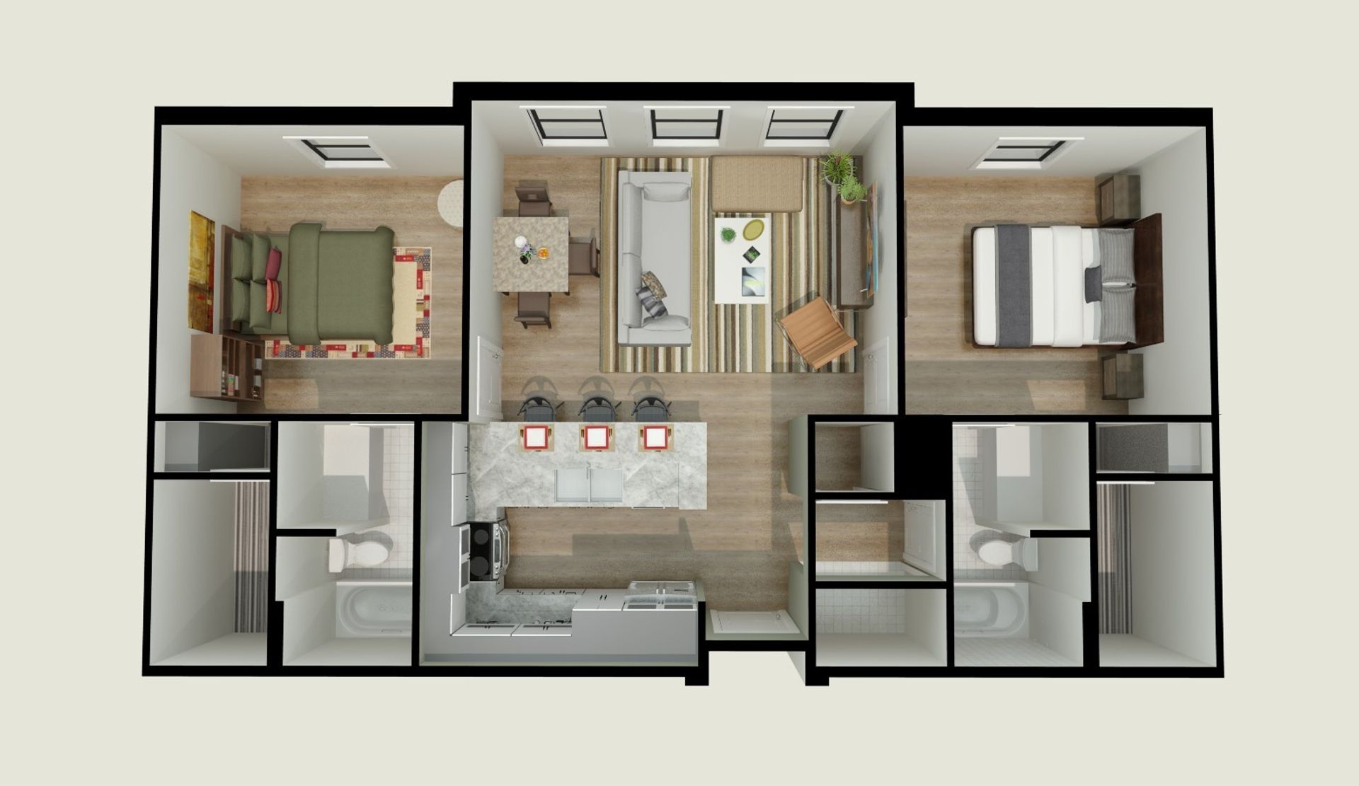 *New Construction* – 2 beds, 2 baths, $1350