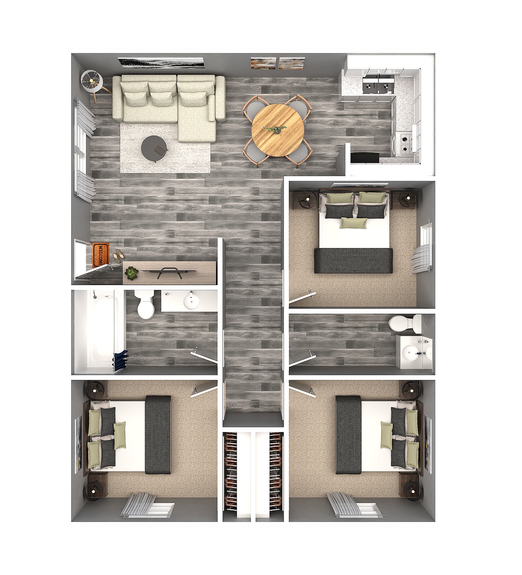 Victoria Village – 3 beds, 1.5 baths, $1299