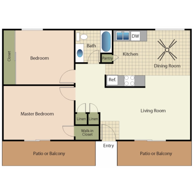 Elan Beachpointe – 2 Bedrooms 1 Bath