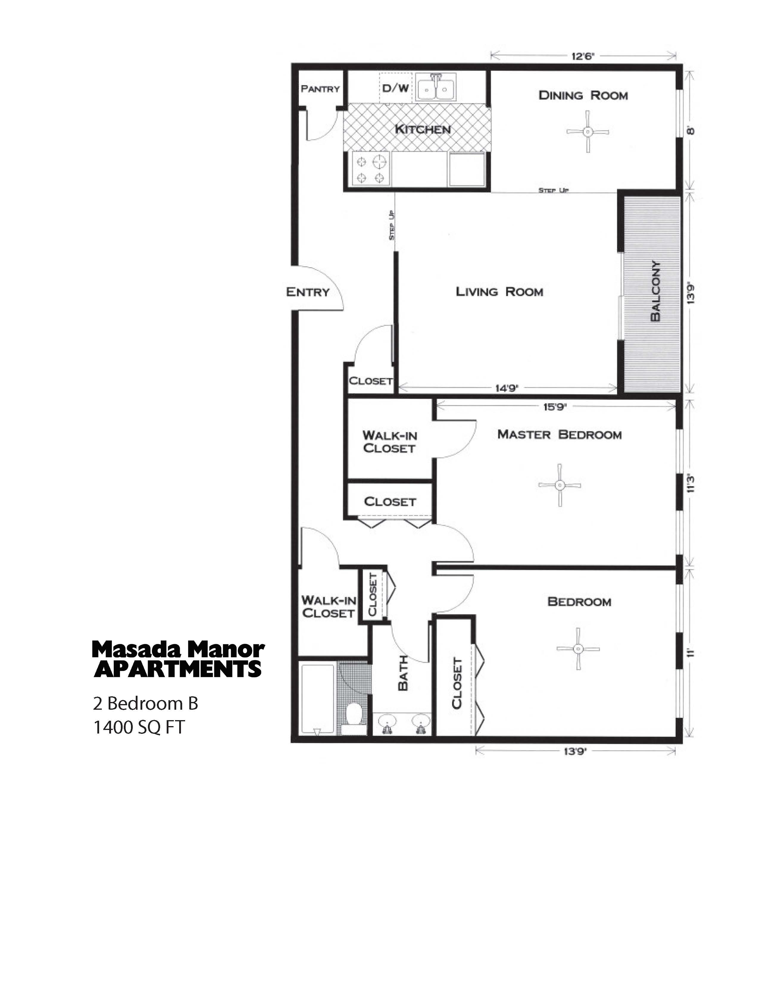 Masada Manor – 2.1bedB