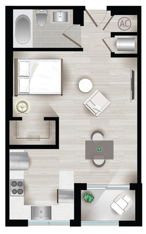 The Flats at City Place – 302