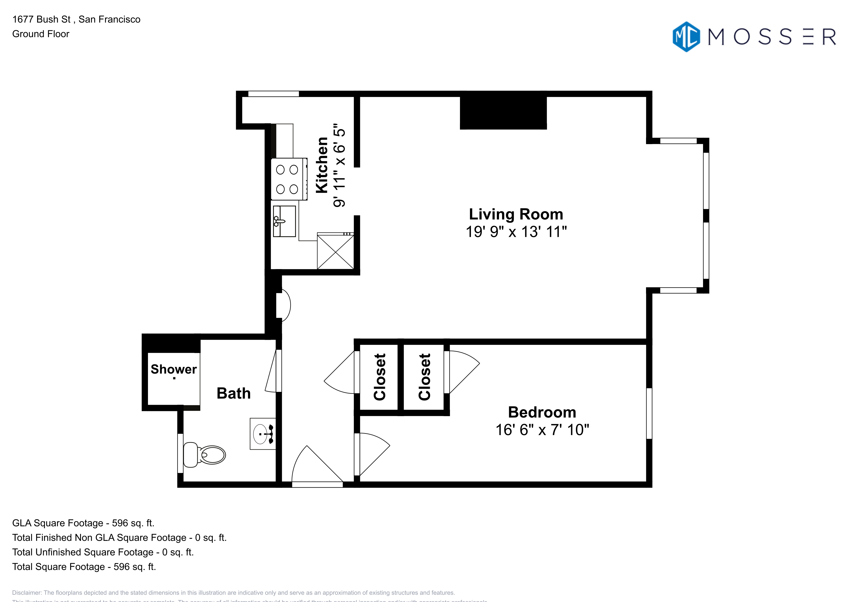 1677 Bush Street – 1 Bedroom