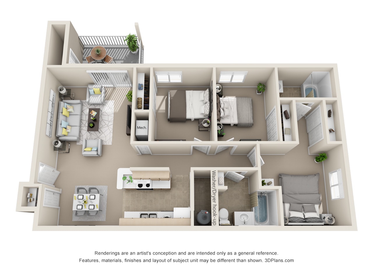 Cambridge Apartments – Three Bedroom