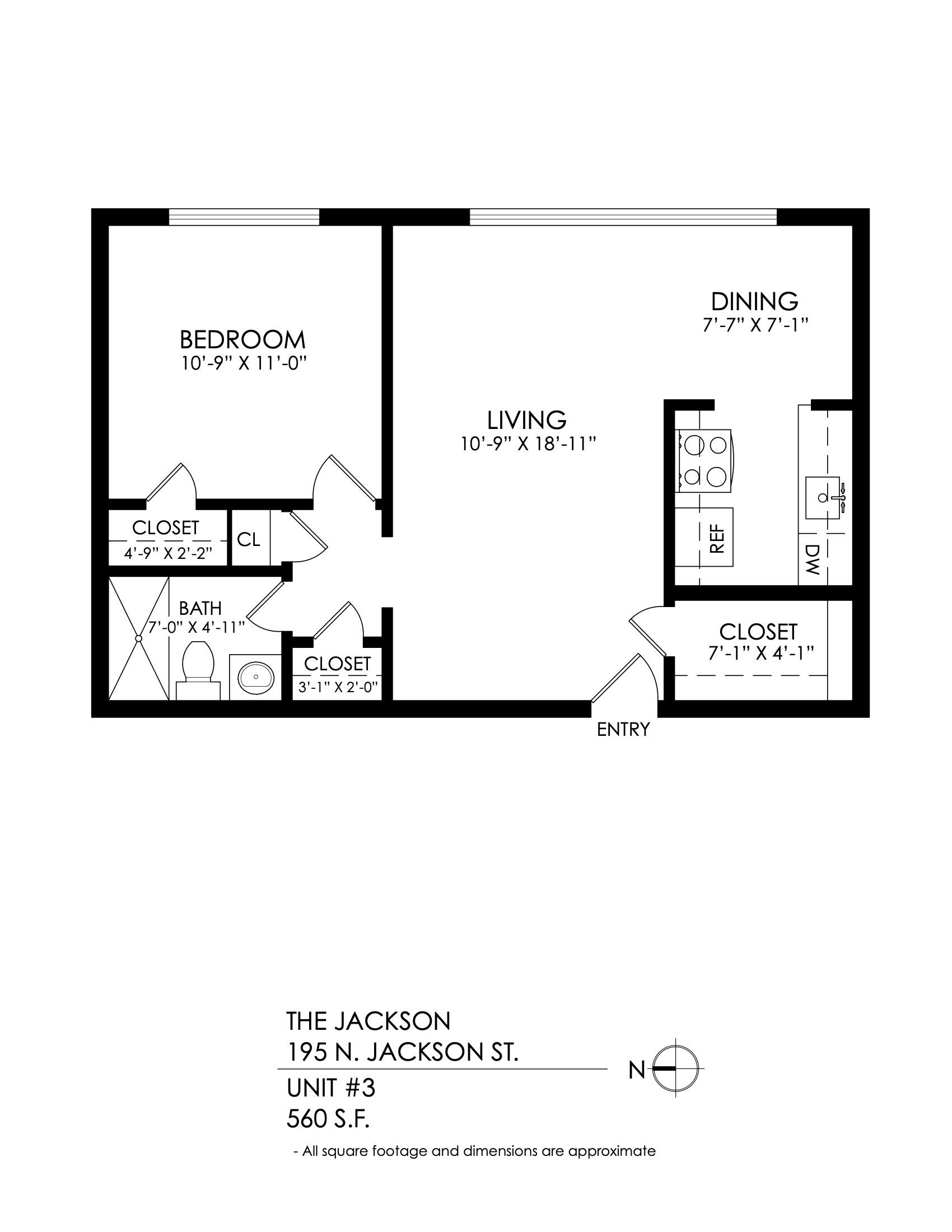 The Jackson – 1 Bedroom