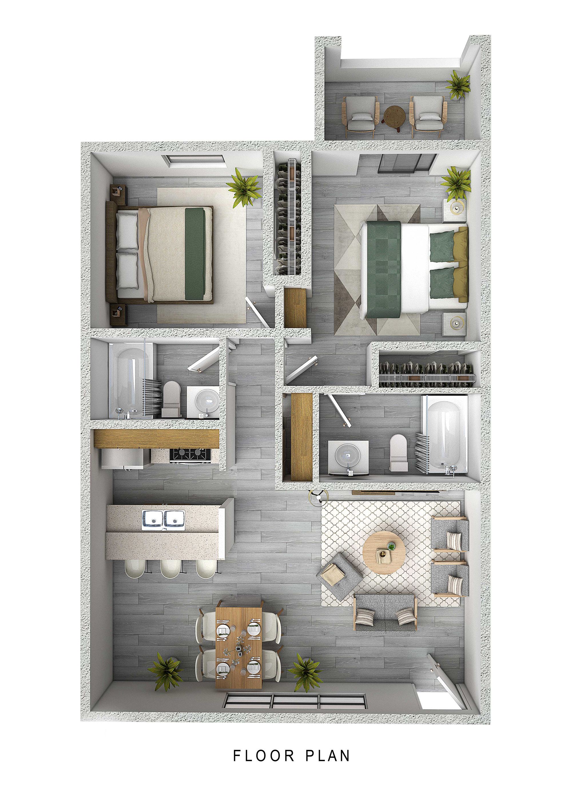 University Park – Two Bedroom Two Bathroom Ensuite