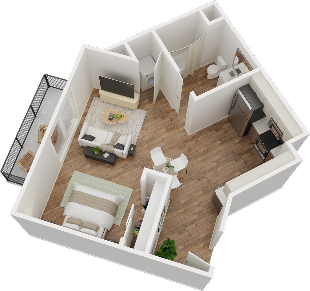 Tower Broadway – Studio, 1 bath, $1775