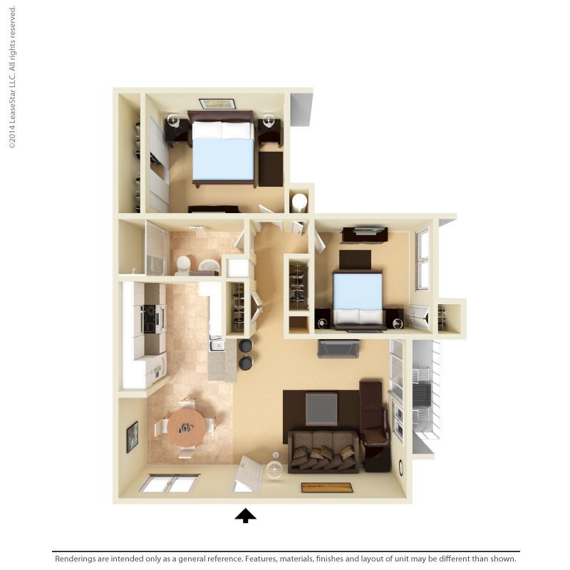 San Gabriel Villa – 2BR 1BA