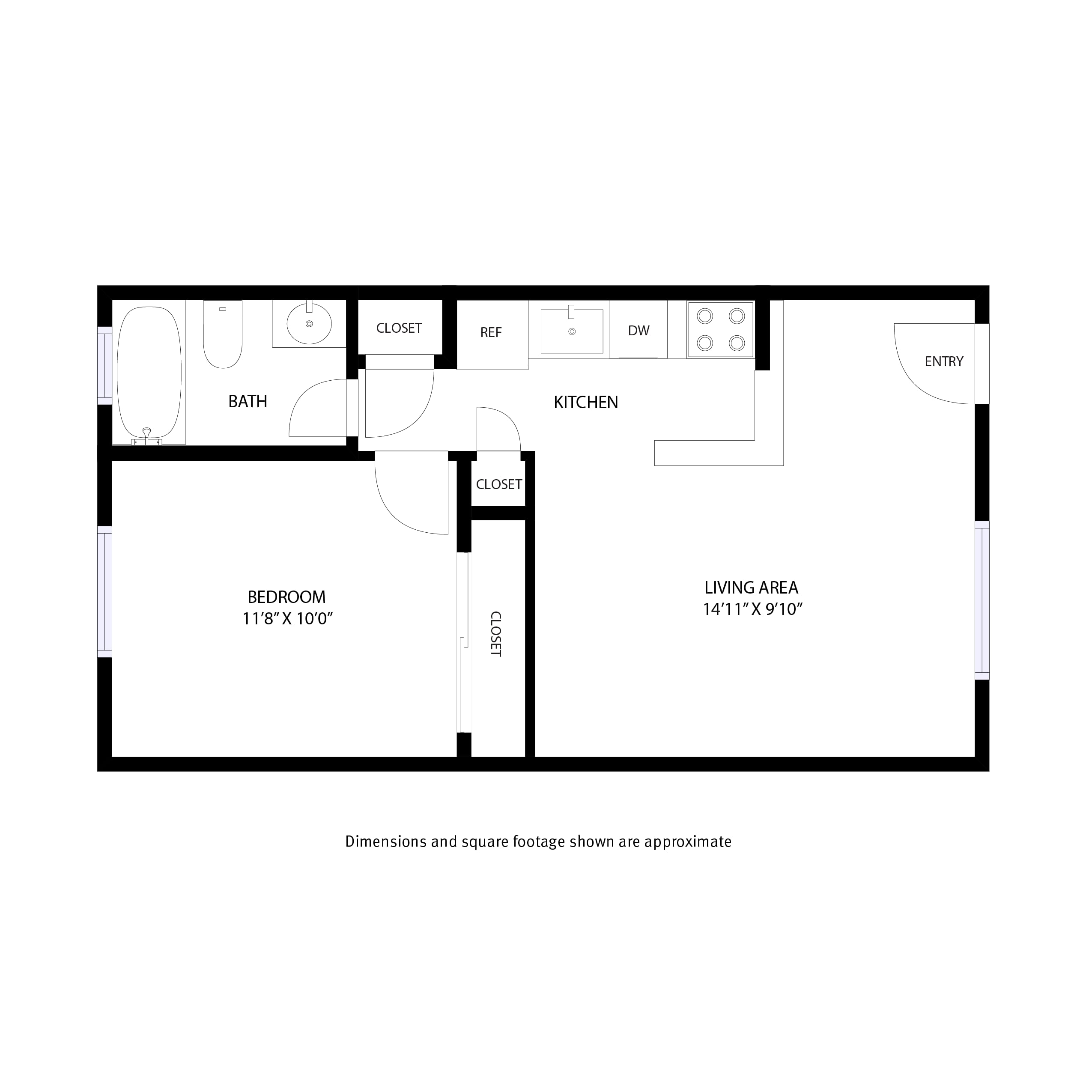 Shenandoah Apartments – 1 Bedroom / 1 Bath