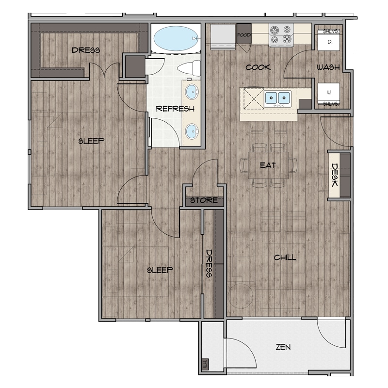 Smart Living at Garden Oaks – 1-1101