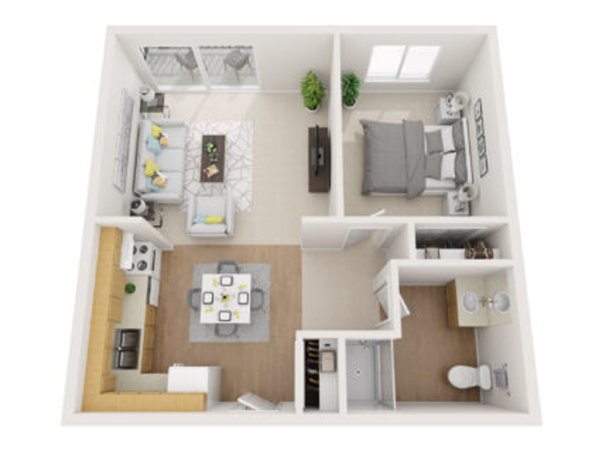Creekside – 1 bed, 1 bath, $1225
